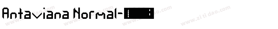 Antaviana Normal字体转换